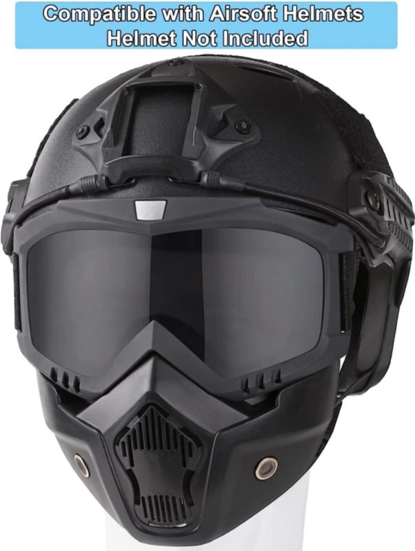Moliyam Go machanic helmet breathable face mask goggles Helmet Breath Guard