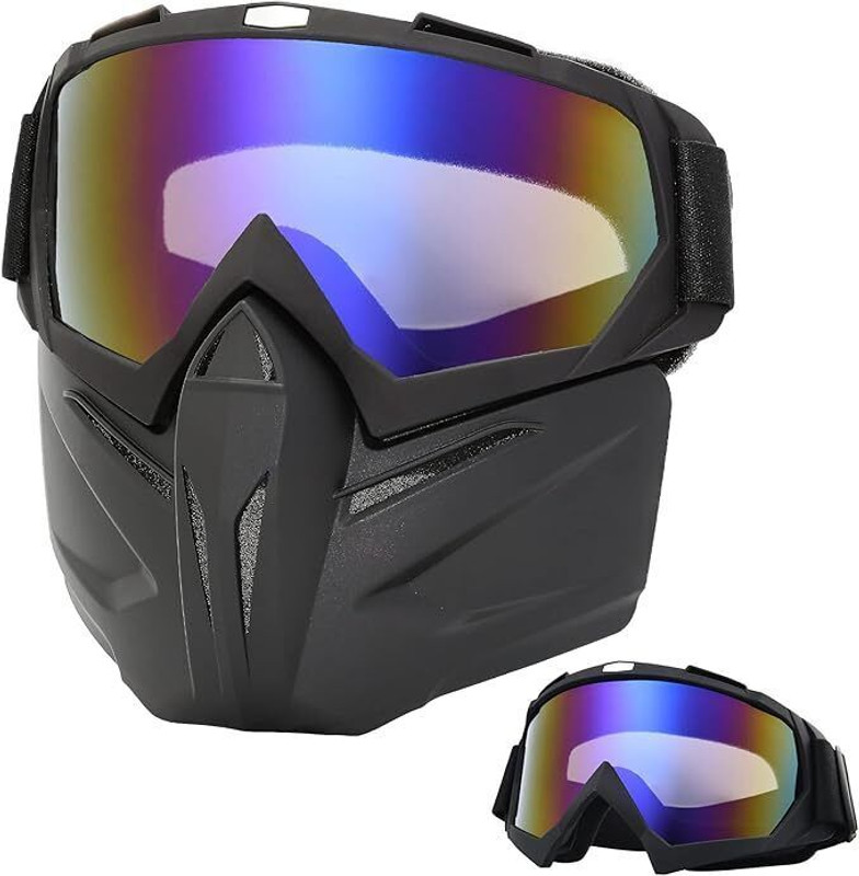TA Anti Scratch Goggle Bike Mask,Eyewear Windproof Dirt Helmet Breath Guard