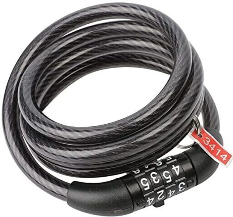 ELTRON TURBO Steel Combination Lock For Helmet