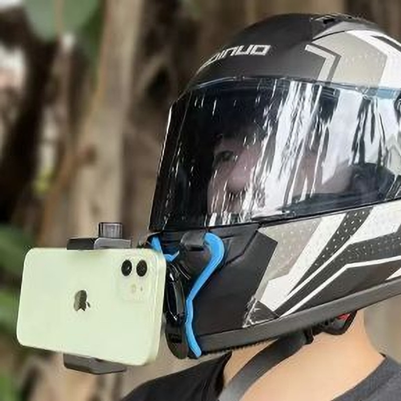 unicorn mart Helmet Strap Camera Mount (Black,blue) Helmet Mount