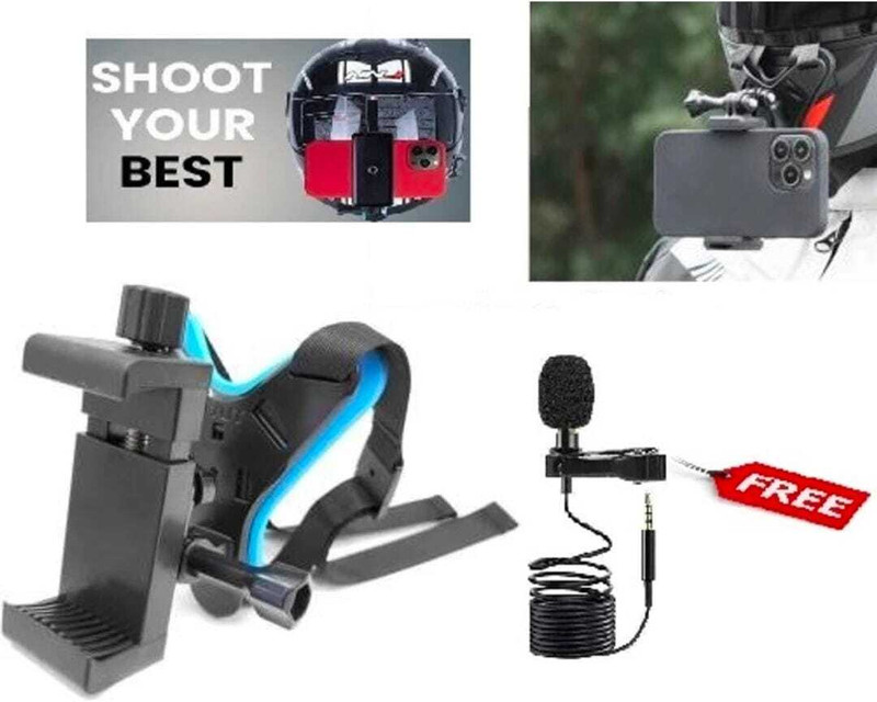 ONE FIT Belt Chin Mount+ Holder+Collar Mic For Moto Vlogging Helmet Mount Helmet Mount