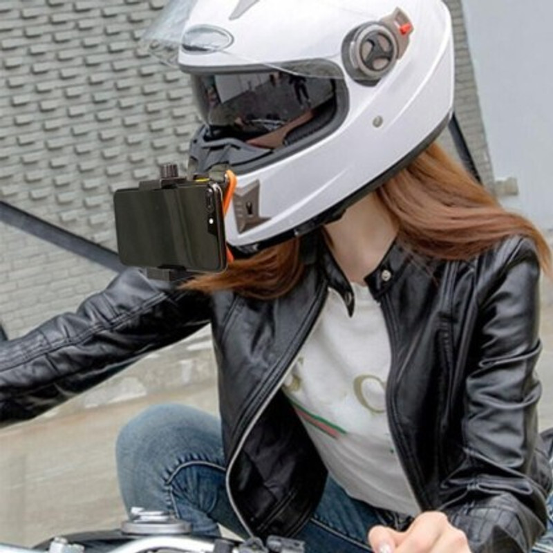 SRPHERE Helmet Jaw Clamp Camera Mount (Black) Helmet Mount