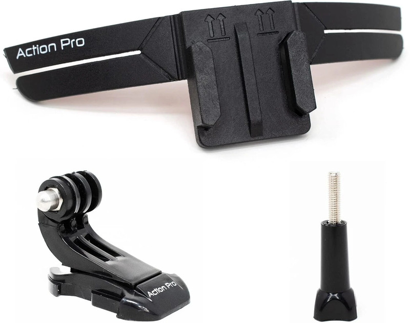 Action Pro 3M Chin Mount Strap Compatible with GoPro, SJCAM, Yi, Eken, Action Camera Helmet Mount