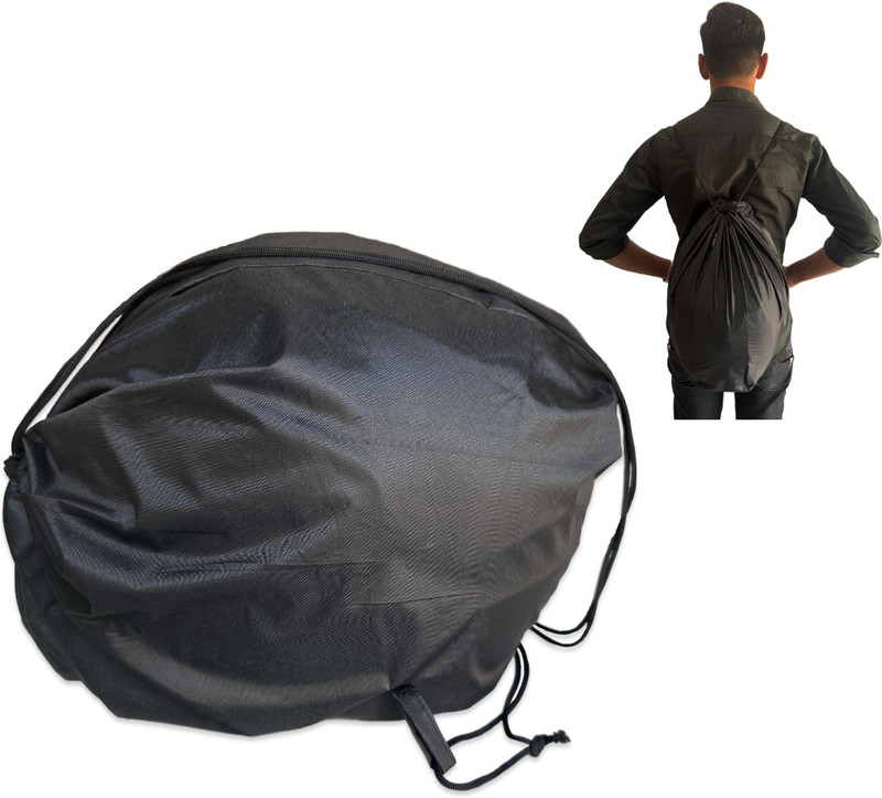 MUTMAIN Helmet Cover Drawstring Bag safe from water dust & rain Helmet Visor Bag(Black)