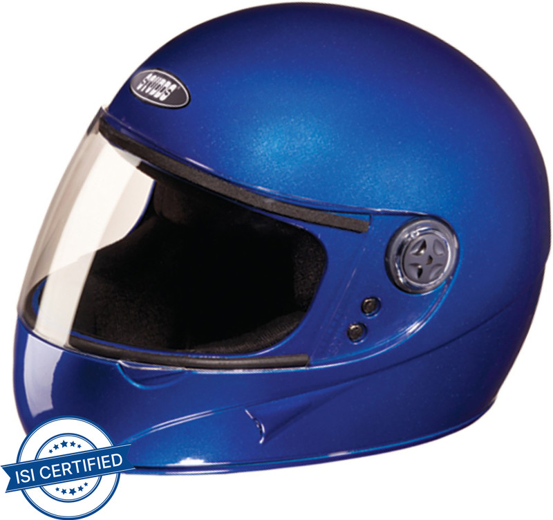 STUDDS Chrome Super Motorbike Helmet(Flame Blue)