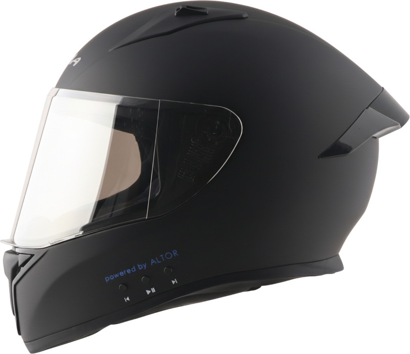 VEGA Bolt Bluetooth Helmet Dull Motorbike Helmet(Black)