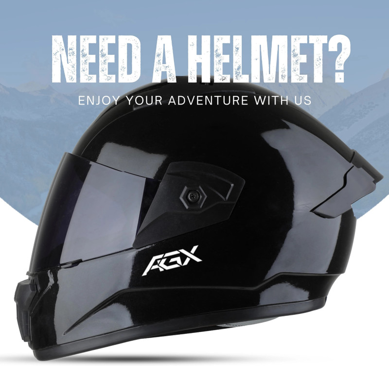 FOROLY Wonder ABS Material Spoiler with Black Visor Motorbike Helmet(Black)