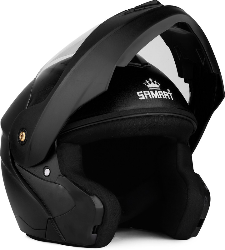 Samrat FLIP UP HELMET Motorsports Helmet(White)