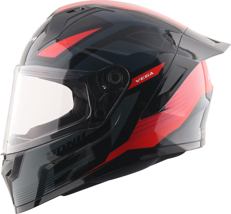 VEGA Sonic Trigger Motorbike Helmet(Black Red)