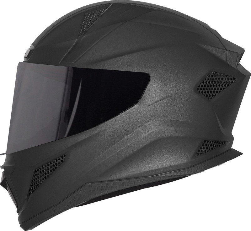 Steelbird SBH-25 Rudra ISI Certified Full Face Helmet for Men and Women Motorbike Helmet Motorbike Helmet(Glossy Black)