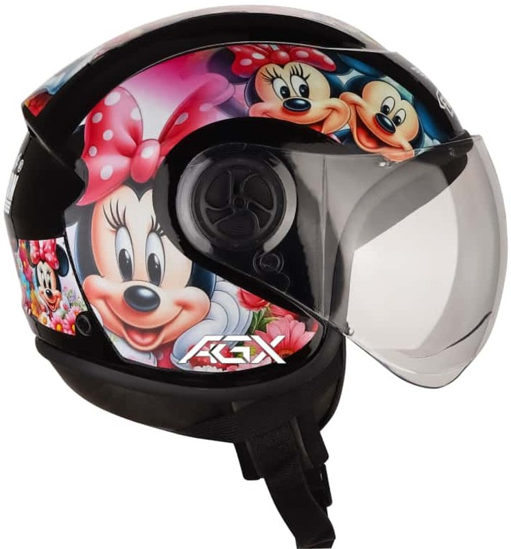 Agx Baby for Kids Boys & Girls (4 to 14 years) ISI Certified Unisex Motorbike Helmet(Multicolor)