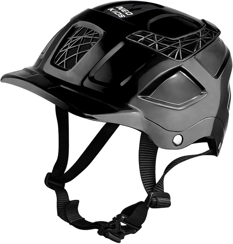 Jaspo Neo Kids Multisport Helmet for Cycling, Skating Adjustable for Kids Up to 14Y Skating Helmet(Black)