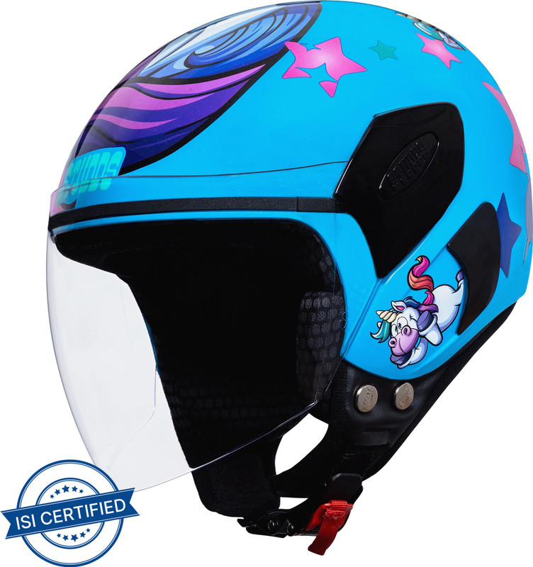 STUDDS Femm Super 540 D1 Motorbike Helmet(Blue)