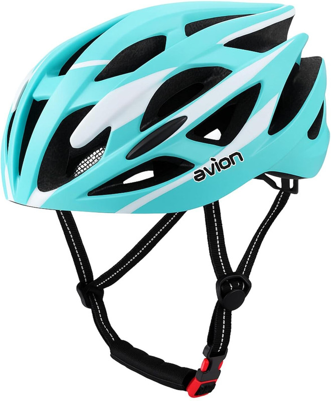 Jaspo Avion Cycling Helmet for Adults&Teens (Age 13+) Polycarbonate Material, EPS Foam Skating Helmet(Cyan)