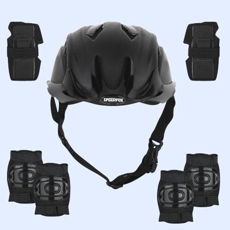 SPEEDFOX multipourpose helmet kit for skating ,cycling,riding,outdoor playng Skating Helmet(Black)