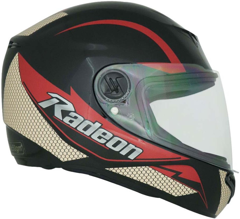 TVS Helmet Radeon FF FX20 Red Large Motorbike Helmet(Red)