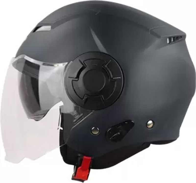 Steelbird SBH-31 DRX Dual Visor Dashing Black Motorbike Helmet(Black)