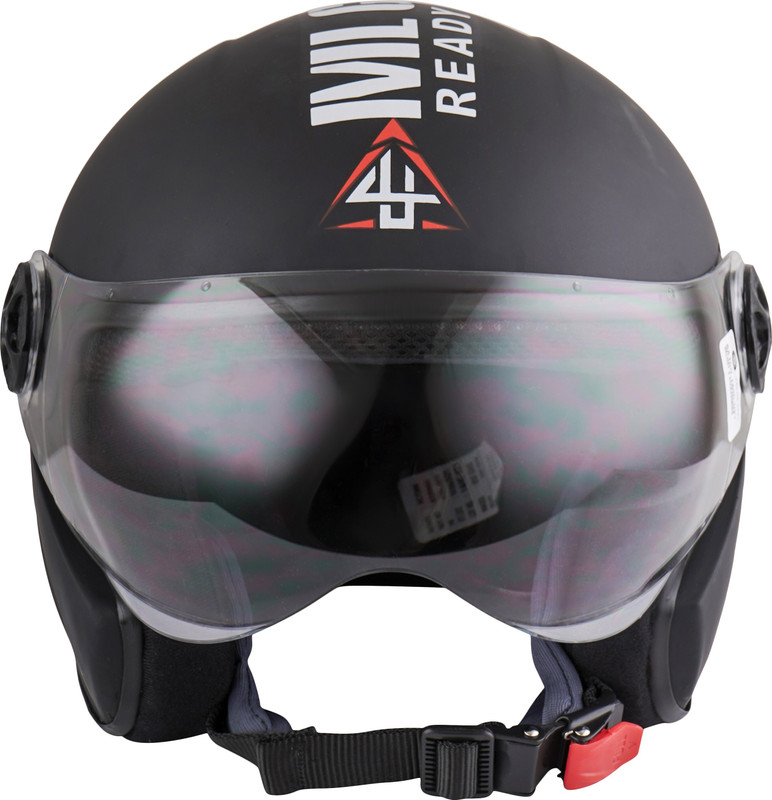 4U SUPREME ICON JET BLACK Motorbike Helmet(Black)