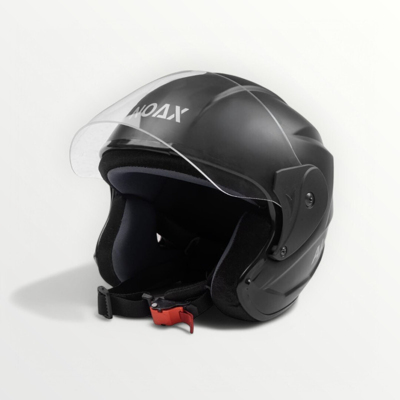 NOAX UNISEX SAFETY HELMET ONROAD HELMET- TWO WHEELER,BIKE & SCOOTER (SL-2354 Motorbike Helmet(Black)