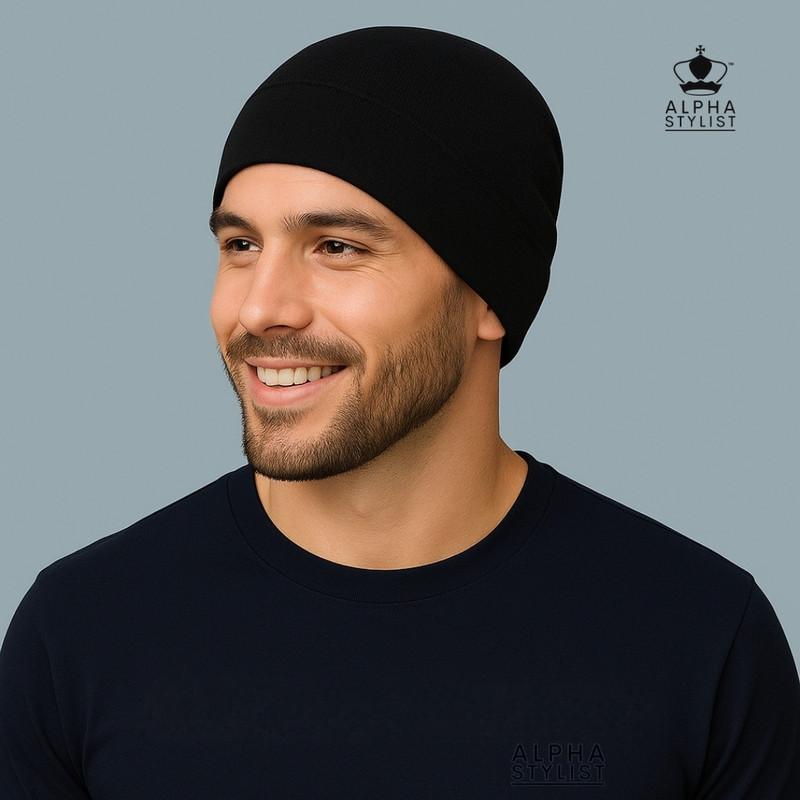 ALPHA STYLIST Black Helmet Skull Cap for Men & Women(Size: Free, Balaclava)