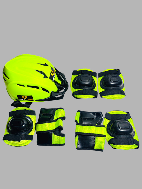Jaspo Tyro Protective Gear Set for Kids | Helmet ,Knee ,Elbow & Wrist Guards (6-14yrs) Skating Kit