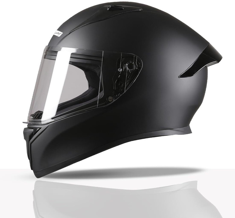TVS Racing Titan Series Motorbike Helmet(Black)