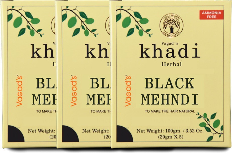 vagad's khadi Herbal BLACK Mehndi(300 g)