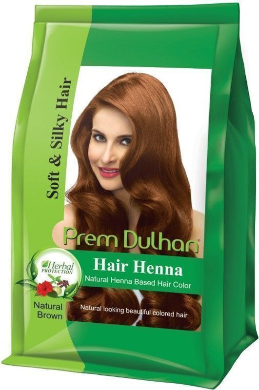 Prem Dulhan Hair Henna Natural Henna Based Hair Color |Natural Brown| -125gm (Pack of 1)(125 g)