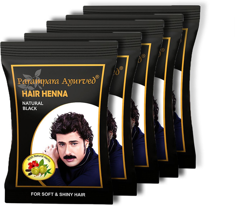 Parampara Ayurved Natural Black Hair Henna 20g Pack of 5(100 g)