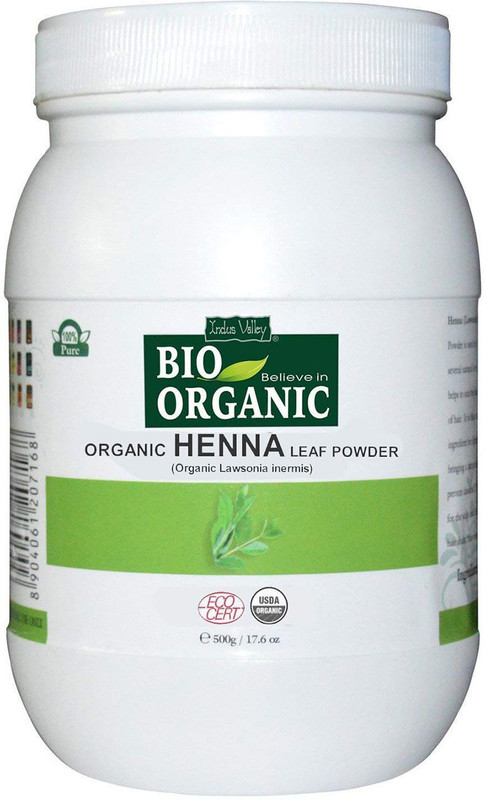 Indus Valley Bio Organic Henna Leaf Powder For Hair Color(500 g)