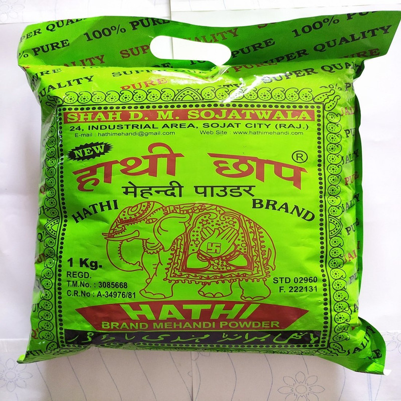 hathi BRAND MEHANDI POWDER 500G Natural Mehendi(Pack of 1)