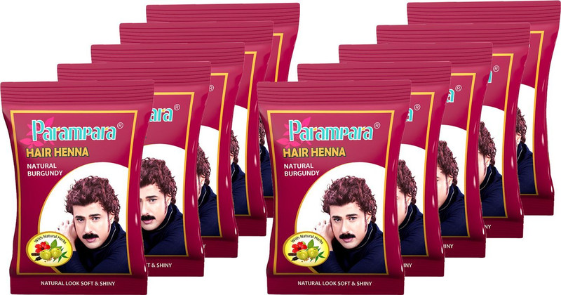 Parampara Ayurved Burgundy Hair Henna 20g Pack of 10(200 g)