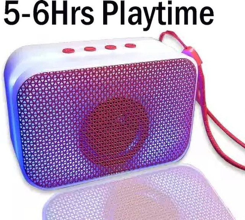Wanzhow Wireless Bluetooth Speaker 1200 mah rechargeable battery built in USB ,TF Micro Hi-Fi System(Red)