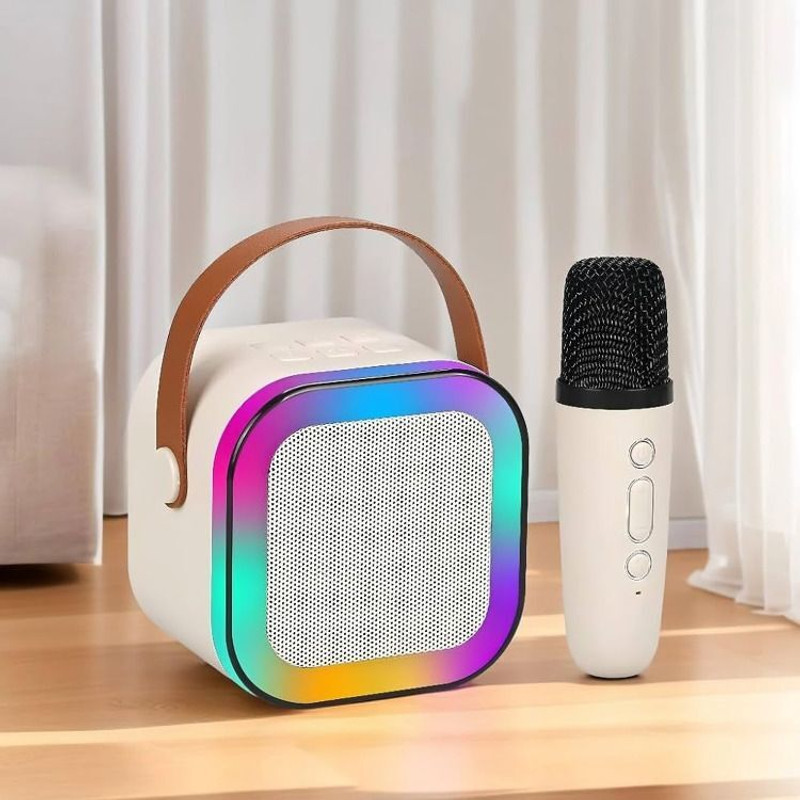 MAKE OWN DAY bt speaker with mic Mini Hi-Fi System(Multicolor)