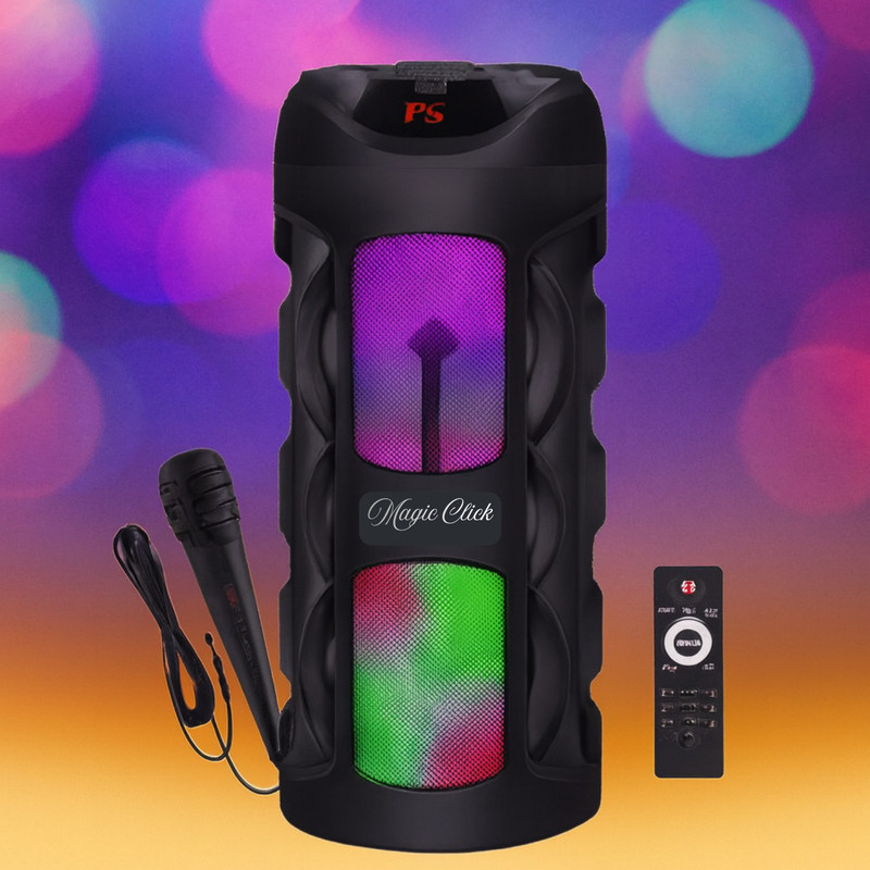 Magic Click Tech Biz MC60W Party Bass Speaker Micro Hi-Fi System(Black)