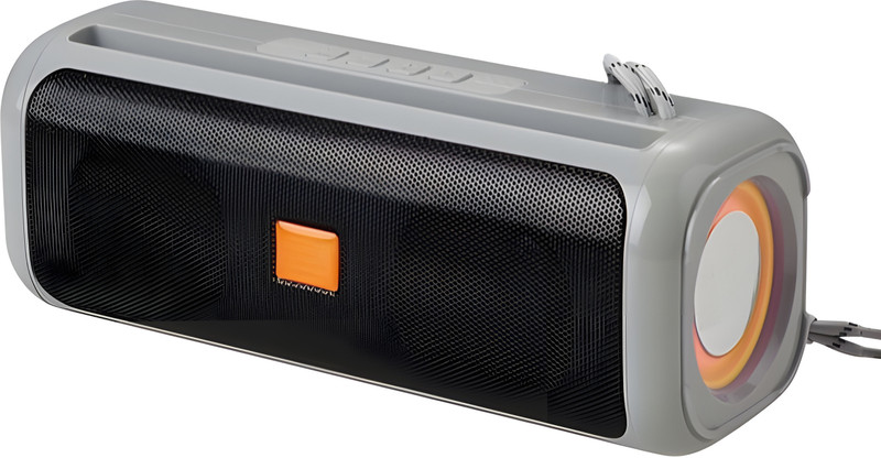 RZW Ring Portable Wireless Speaker with Inbuilt-FM, RGB Lights & Immersive Sound-2 Mini Hi-Fi System(Grey)