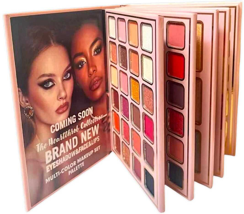 LOVE HUDA Professional All In 1 Makeup Book Blusher, Highlighter, Eyeshadow, Contour(Multicolor)