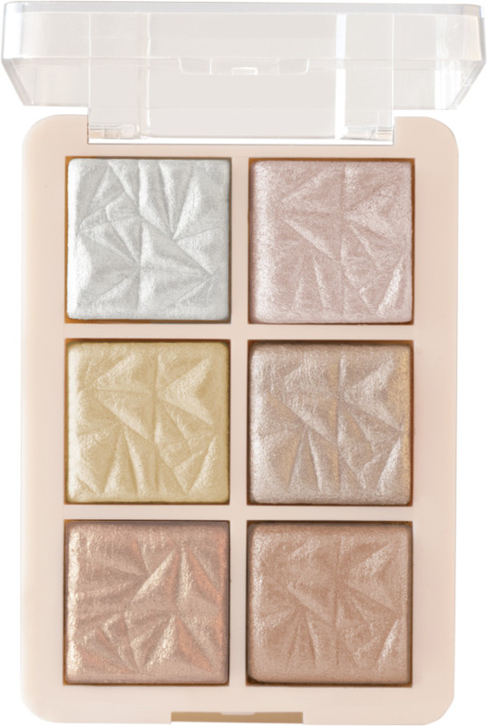 MARS 6 Shade illuminating and Blusher Palette Highlighter(12 g, Shade-01)