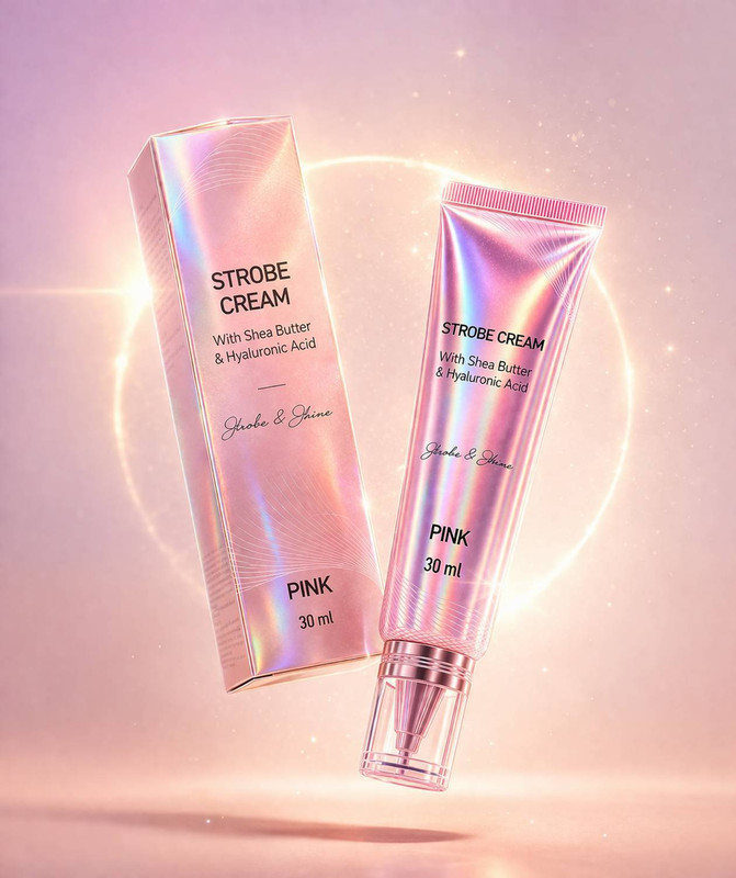 Valhalla Strobe Cream Pink Face Highlighter Primer Moisturizer longlasting Highlighter(30 g, strobe cream pink)