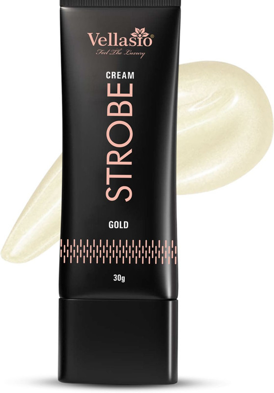 vellasio Strobe Cream for Face Radiance - Multipurpose Cream for Dewy Glazed Instant Glow Highlighter(30 g, Gold)