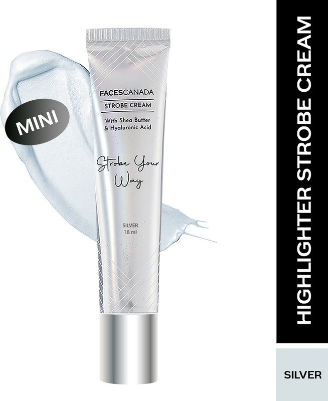 FACES CANADA Strobe Cream Mini - 18ml |Instant Illumination | Primer + Moisturizer + Highlighter(18 ml, Rose Gold)