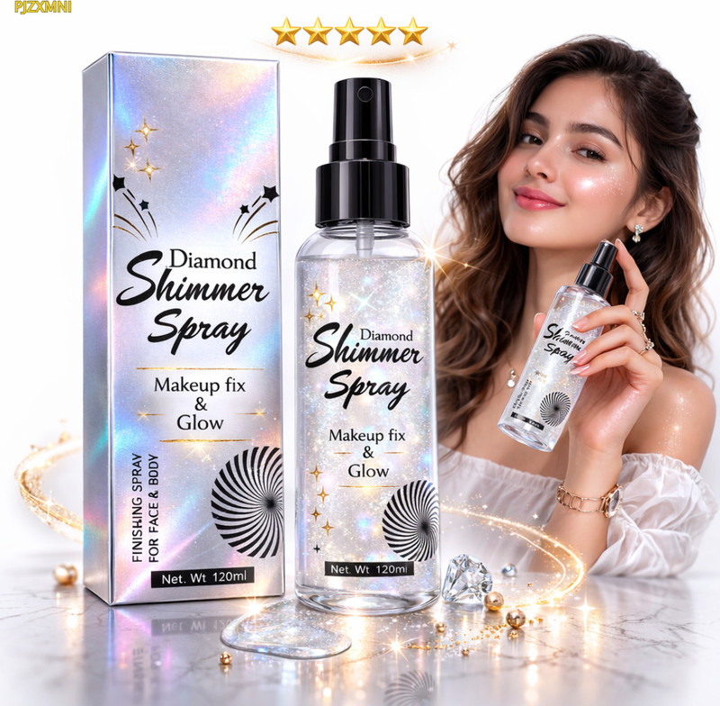 PJZXMNI Makeup Fixer Spray Shimmer For Women All Day Glow Mist Primer  - 120 ml(1 Shimmer Spray Bottle)