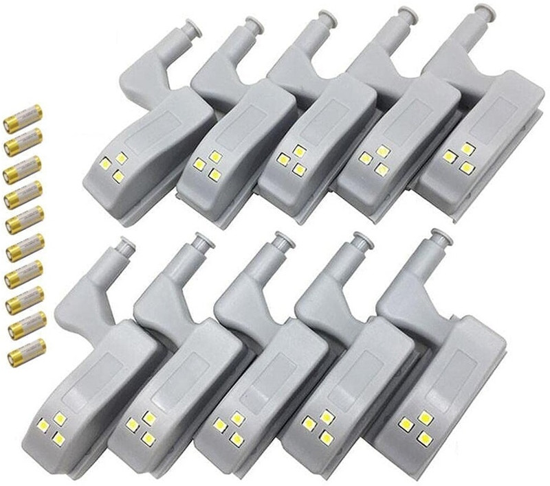BALRAMA 10pc Wardrobe Hinges LED Light Smart Sensor Door Switch Cabinet Cupboard Closet Smart Sensor Light