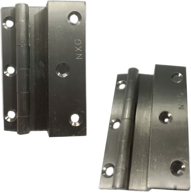 NXG L hinges 6mm brass Concealed Hinge(Silver Pack of 2)