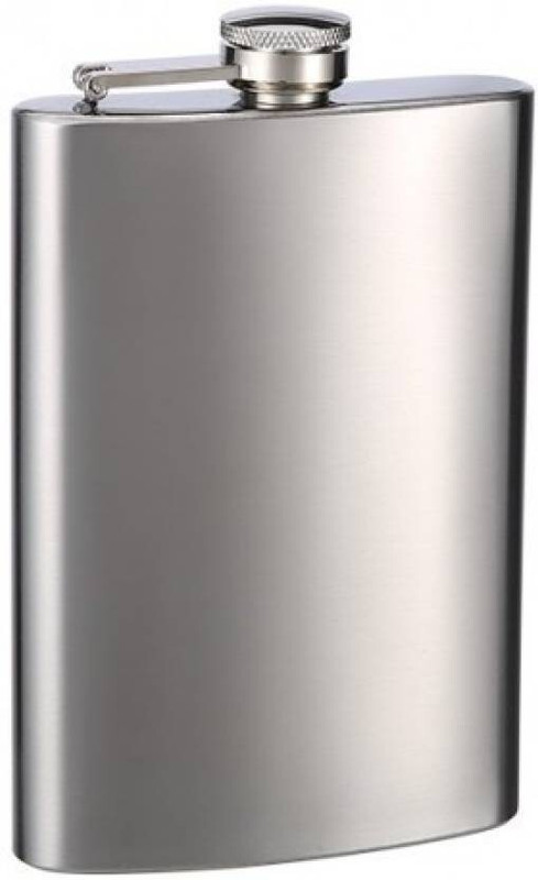 WORLD OF KITCHENCRAFT Stainless Steel Super Quality Flat Reusable BPA-Free Portable Stainless Steel Hip Flask(90 ml)