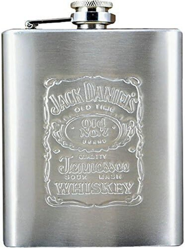 LAVI Leather Wrapped Liquor Flasks Or Wine Whiskey Alcohol Drinks Holder Stainless steel Hip Flask(229 ml)