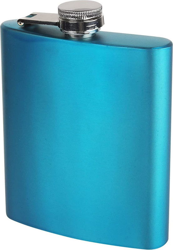 URBANE CHIC Stainless Steel Hip Flask Wine Pocket Holder Bottle - Blue Steel Hip Flask(230 ml)