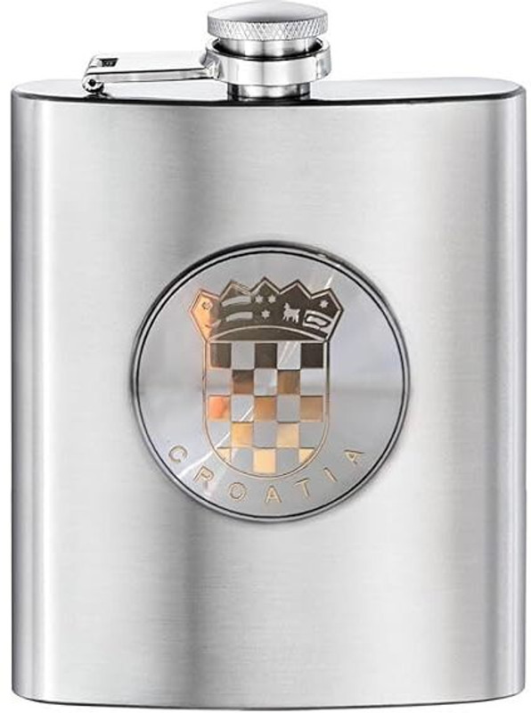 calway mart 8oz Stainless Steel Hip Flask Stainless Steel Stainless Steel Hip Flask(236 ml)