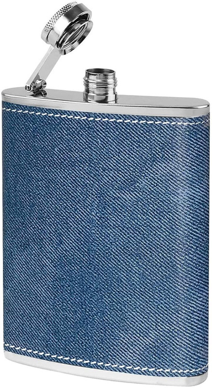 Protos India.Net ® Hip Flasks for Liquor Pocket Drink Bottle 8 Oz with funnel Stainless steel Hip Flask(229 ml)