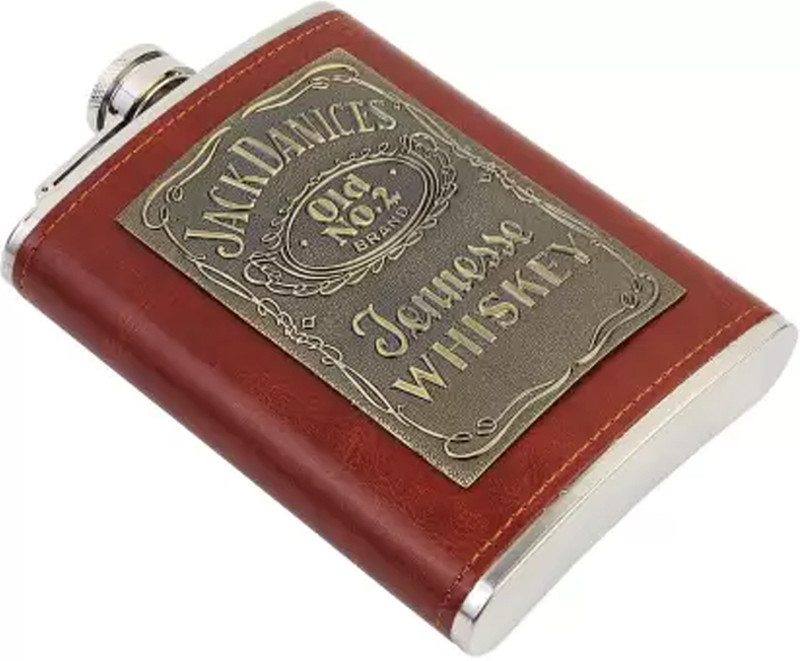 http Brown Hip Flask Stainless Steel Hip Flask(230 ml)